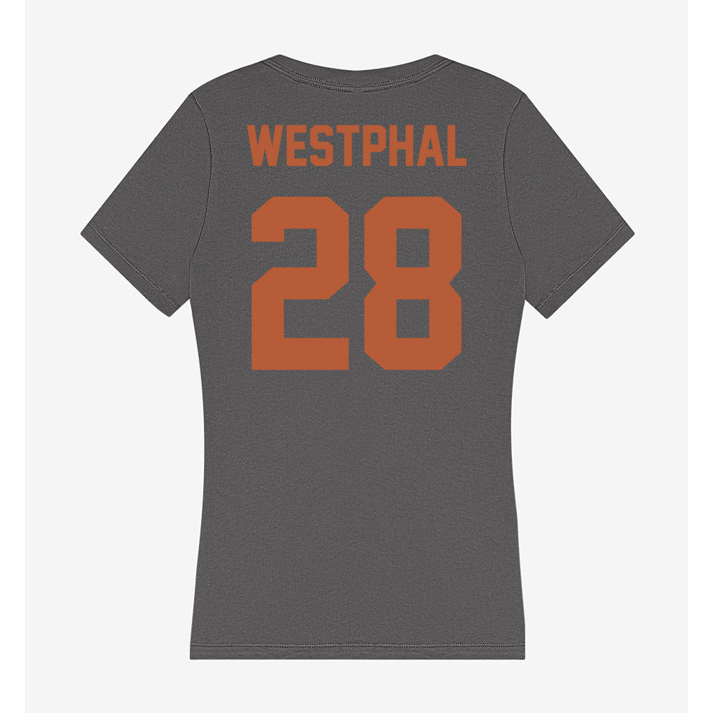 Texas - NCAA Baseball : Grady Westphal - Women's V-Neck T-Shirt-1