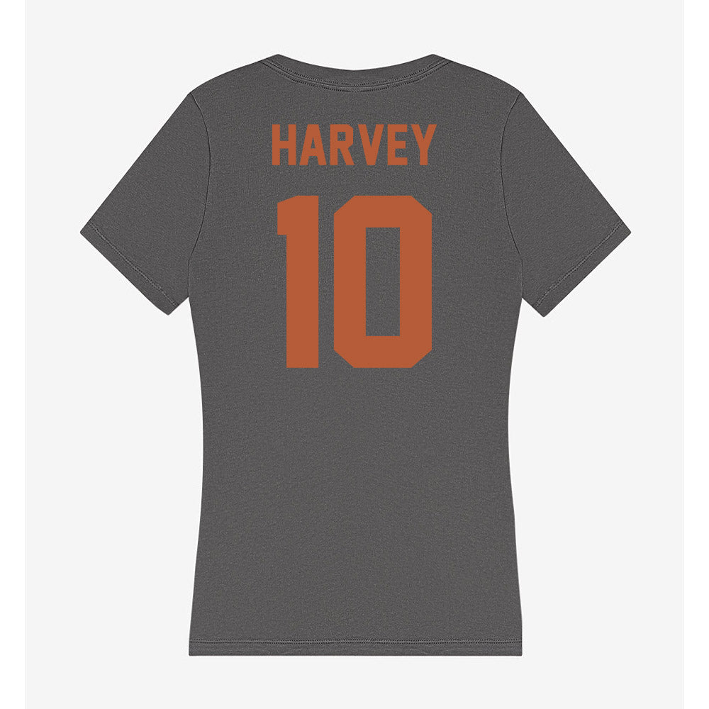 Texas - NCAA Women's Volleyball : Taylor Harvey - Women's V-Neck T-Shirt-1