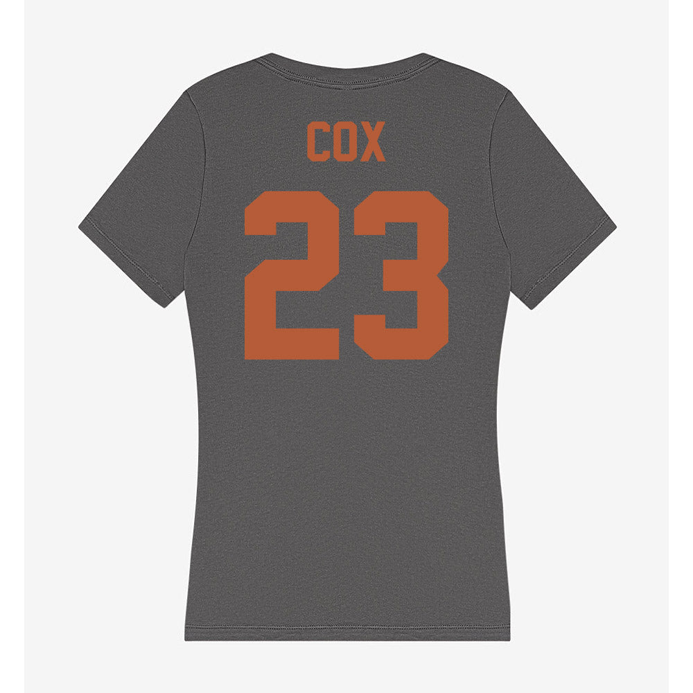 Texas - NCAA Women's Soccer : EmJ Cox - Classic Shersey Women's V-Neck T-Shirt-1