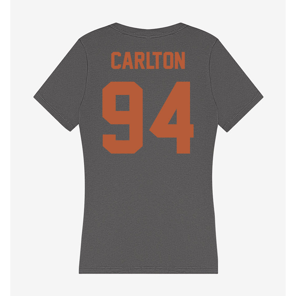 Texas - NCAA Football : JAMARION CARLTON - Women's V-Neck T-Shirt-1