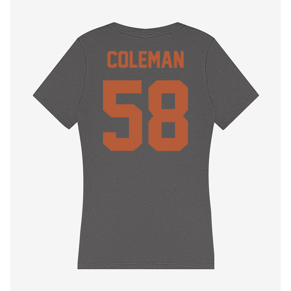 Texas - NCAA Football : Devin Coleman - Women's V-Neck T-Shirt-1