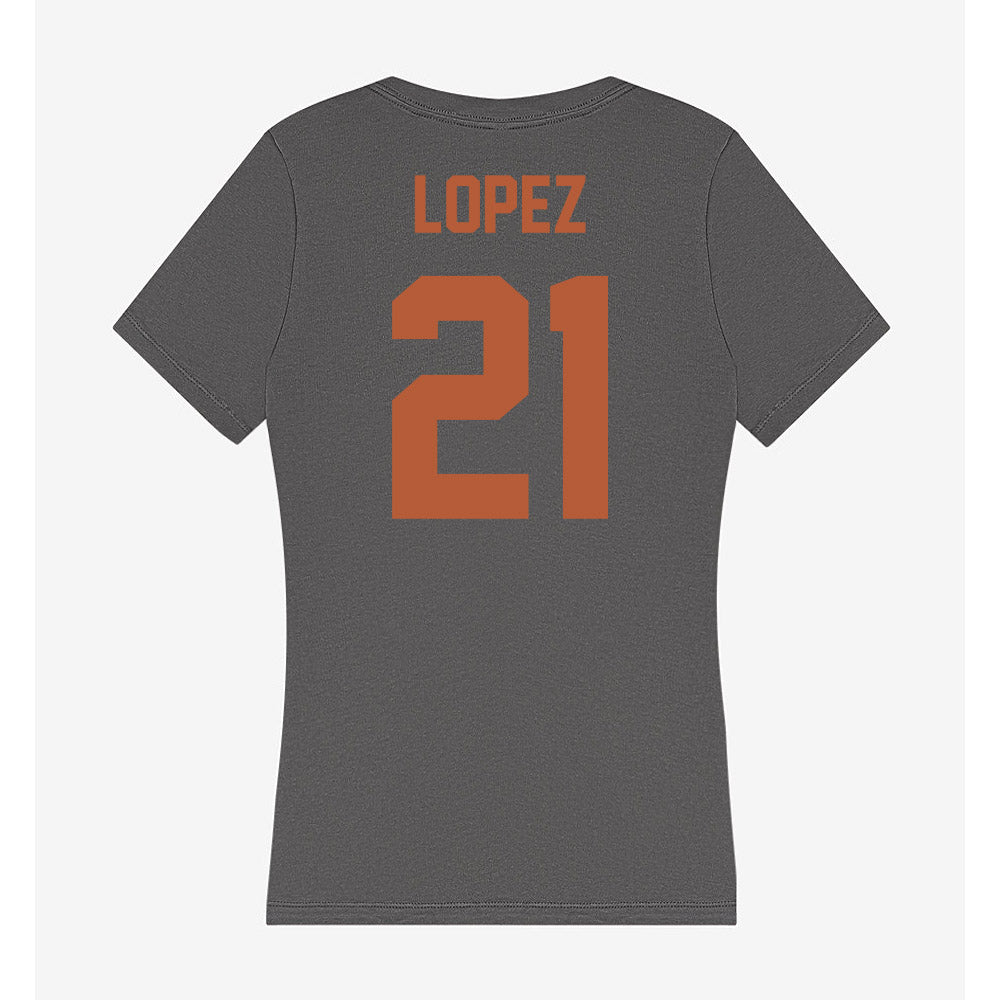 Texas - NCAA Women's Soccer : Antonette lopez - Classic Shersey Women's V-Neck T-Shirt-1