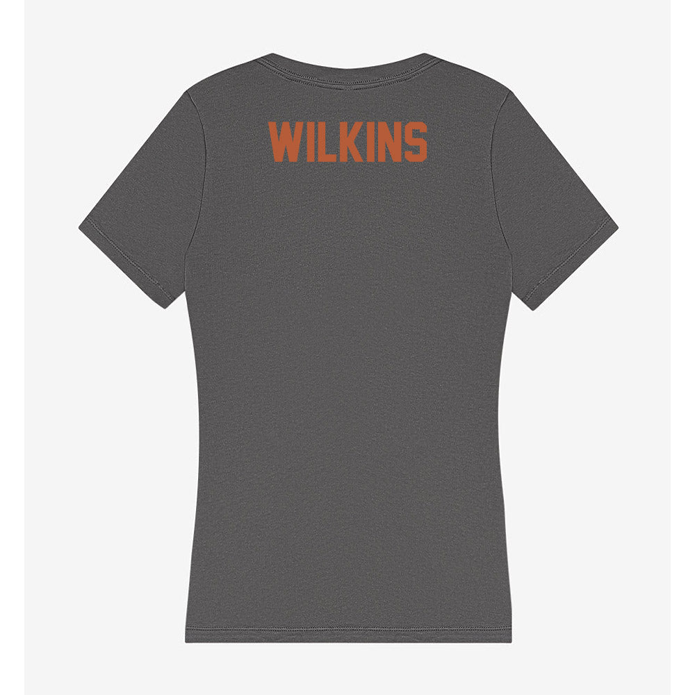 Texas - NCAA Women's Cross Country : Sydni Wilkins - Women's V-Neck T-Shirt-1