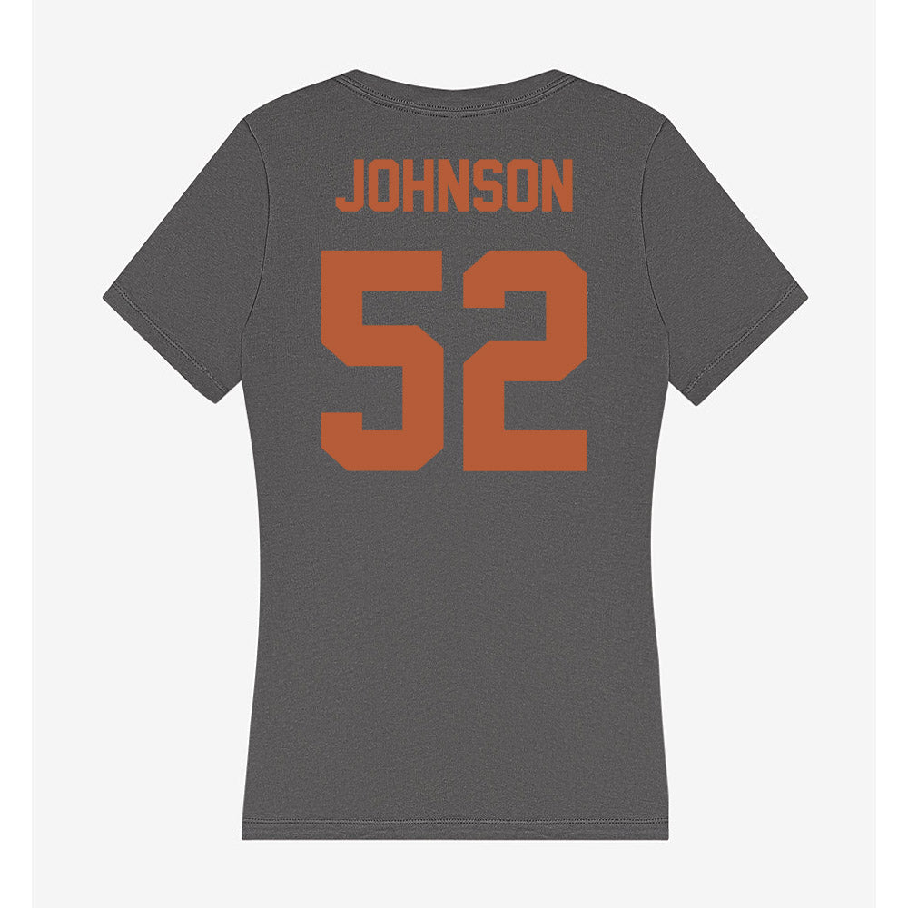 Texas - NCAA Football : James Johnson - Classic Shersey Women's V-Neck T-Shirt-1