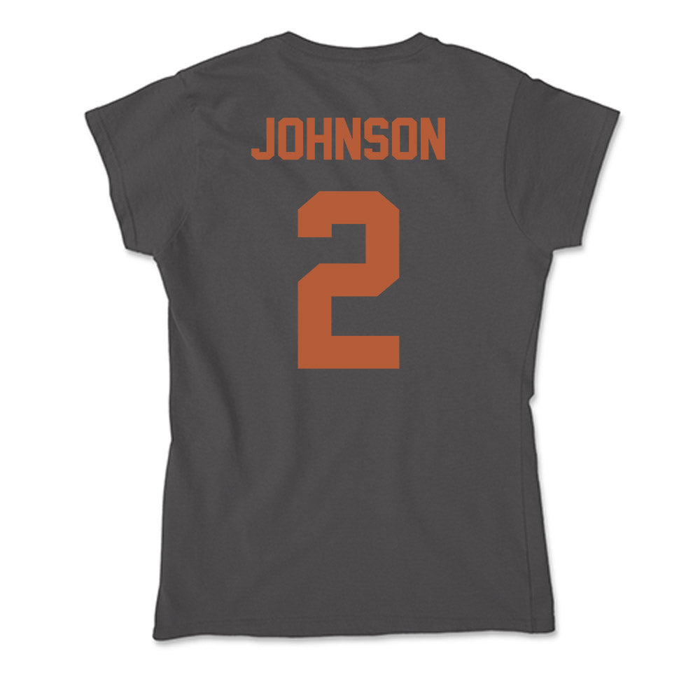 Texas - NCAA Men's Basketball : Isaiah Johnson - Classic Shersey Soft Style Women’s T-Shirt-1