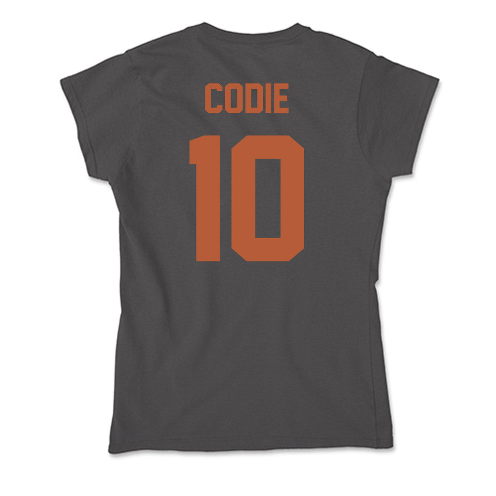 Texas - NCAA Men's Basketball : nicolas codie - Soft Style Women’s T-Shirt-1