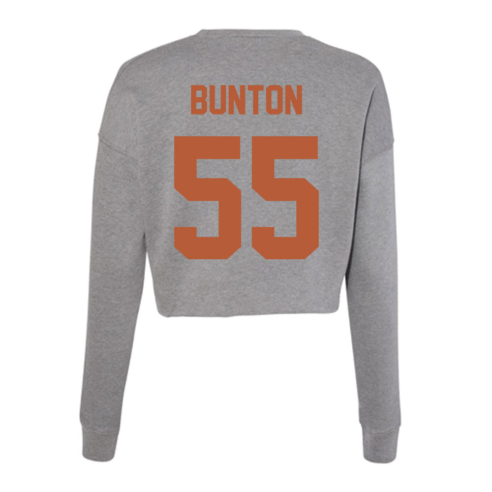 Texas - NCAA Women's Volleyball : Nya Bunton - Women's Cropped Crew Fleece-1
