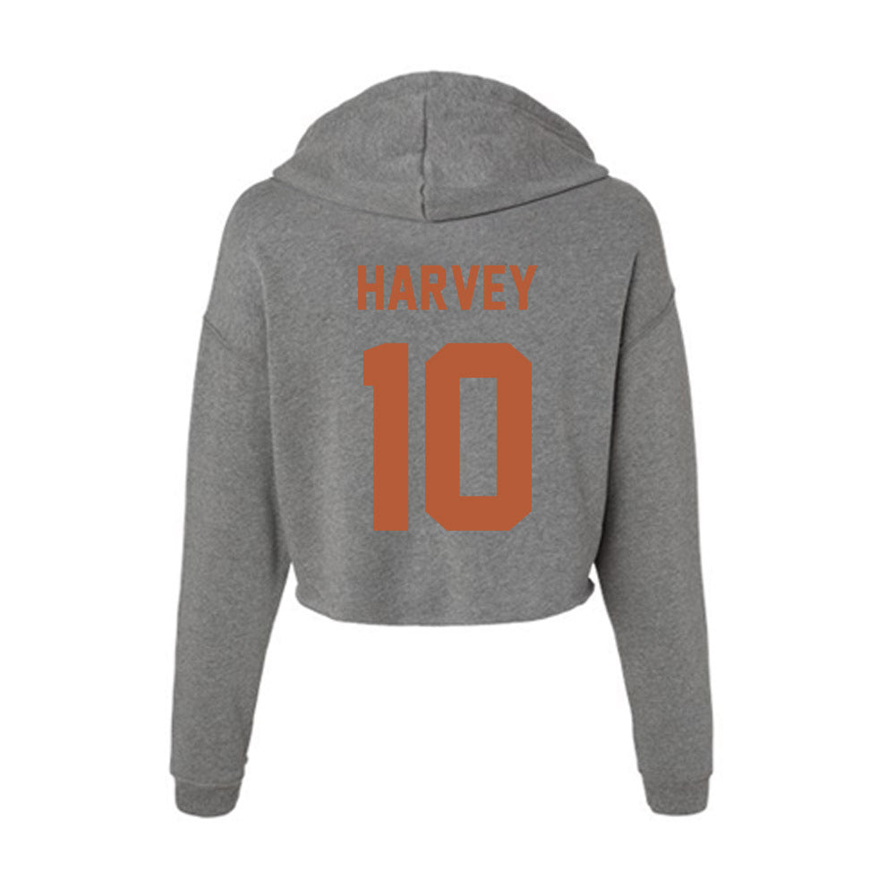 Texas - NCAA Women's Volleyball : Taylor Harvey - Women's Crop Fleece Hoodie-1