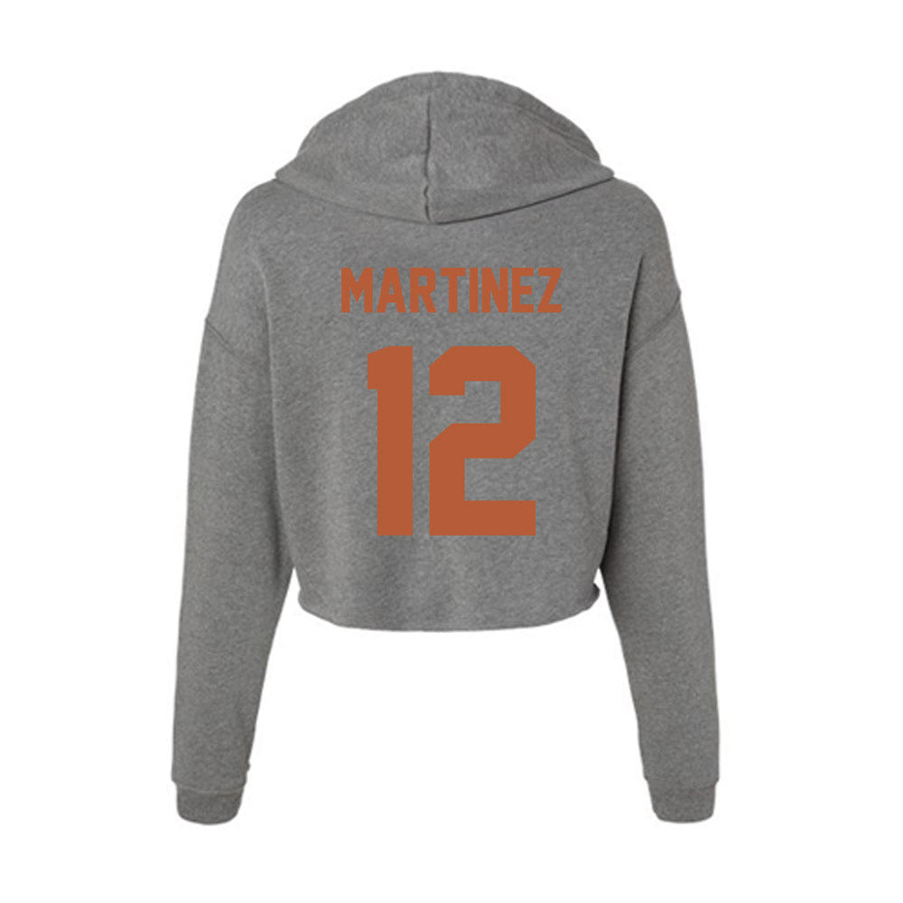 Texas - NCAA Women's Soccer : Brooke Martinez - Women's Crop Fleece Hoodie-1