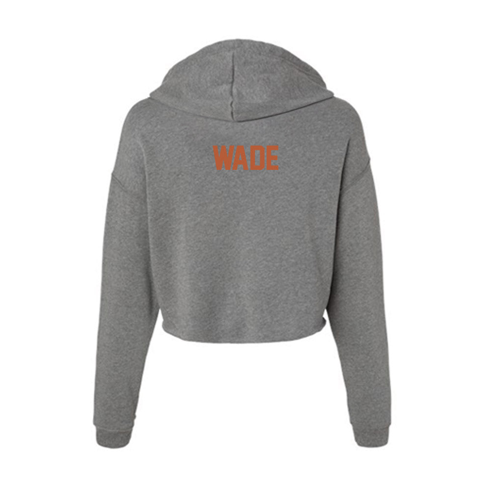 Texas - NCAA Women's Track & Field : Emma Wade - Women's Crop Fleece Hoodie-1
