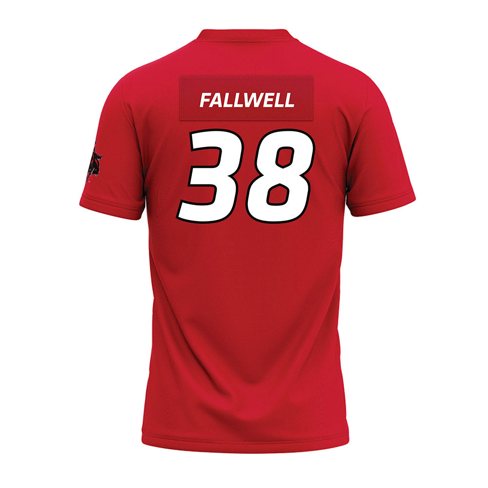 NWOSU - NCAA Football : Luke Fallwell - Red Premium Football Jersey-1