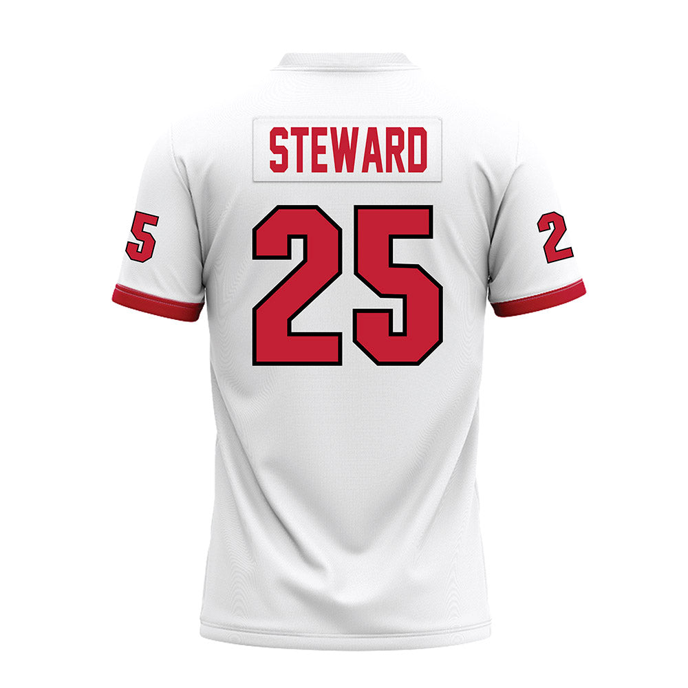 Miami of Ohio - NCAA Football : Ike Steward - White Premium Football Jersey-1