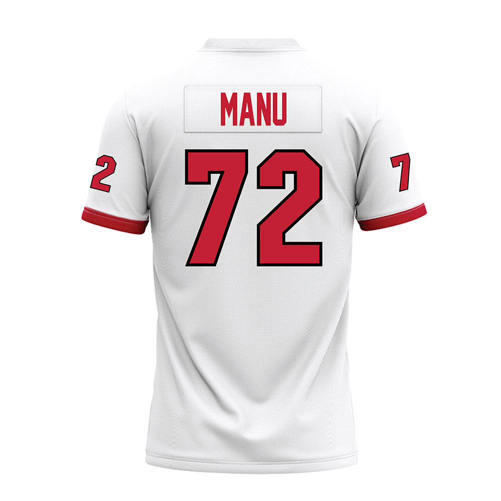 Miami of Ohio - NCAA Football : Kris Manu - White Premium Football Jersey-1