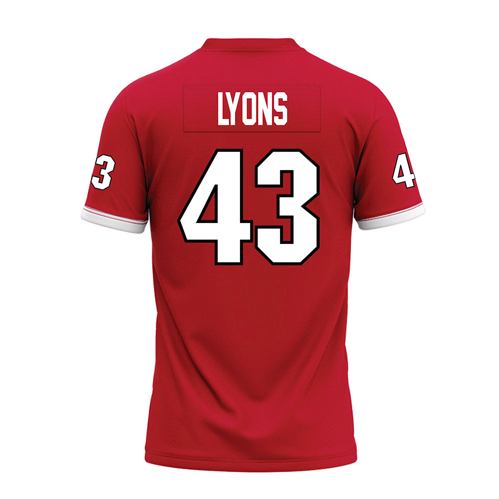 Miami of Ohio - NCAA Football : Grant Lyons - Red Premium Football Jersey