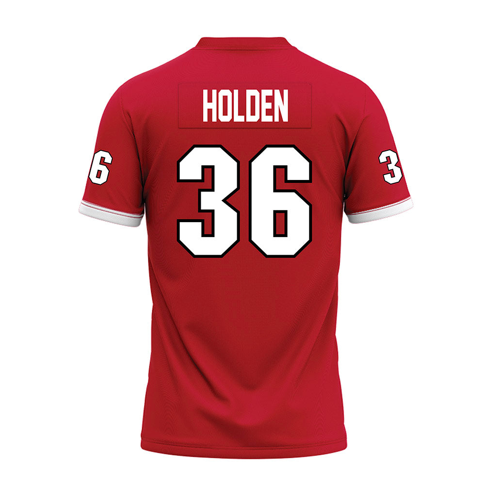 Miami of Ohio - NCAA Football : Carter Holden - Red Premium Football Jersey-1