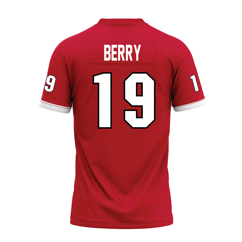Miami of Ohio - NCAA Football : Luke Berry - Red Premium Football Jersey-1