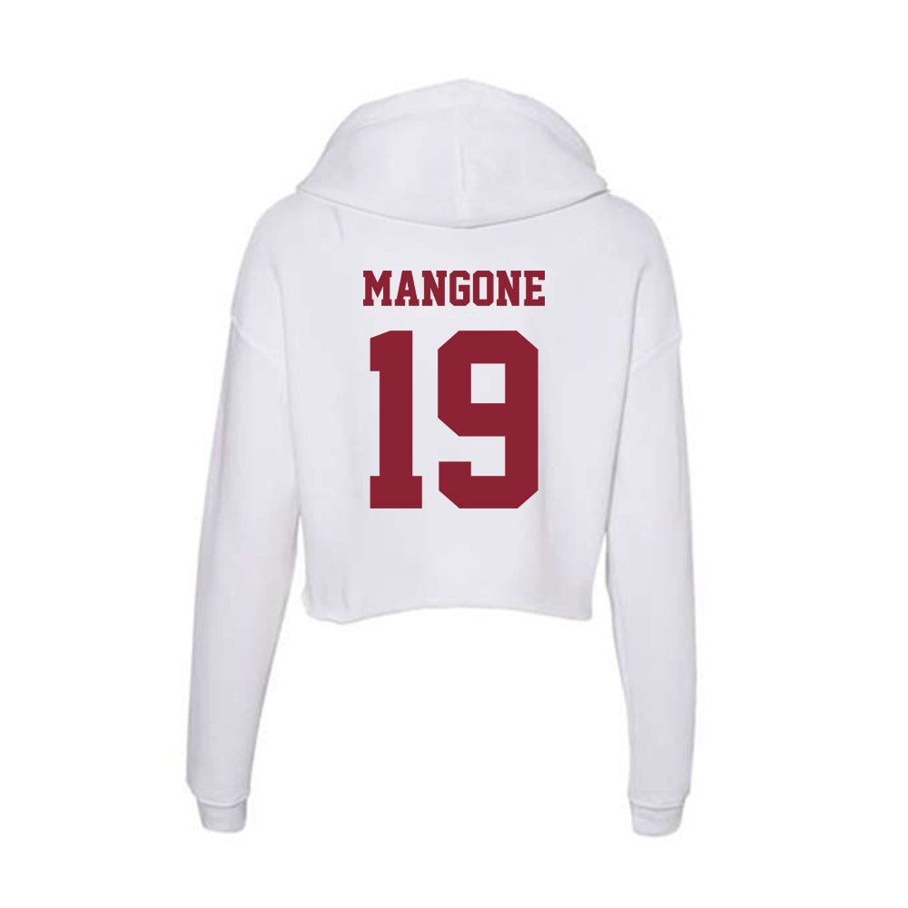 UMass - NCAA Women's Soccer : Catalina Mangone - Women's Crop Fleece Hoodie-1