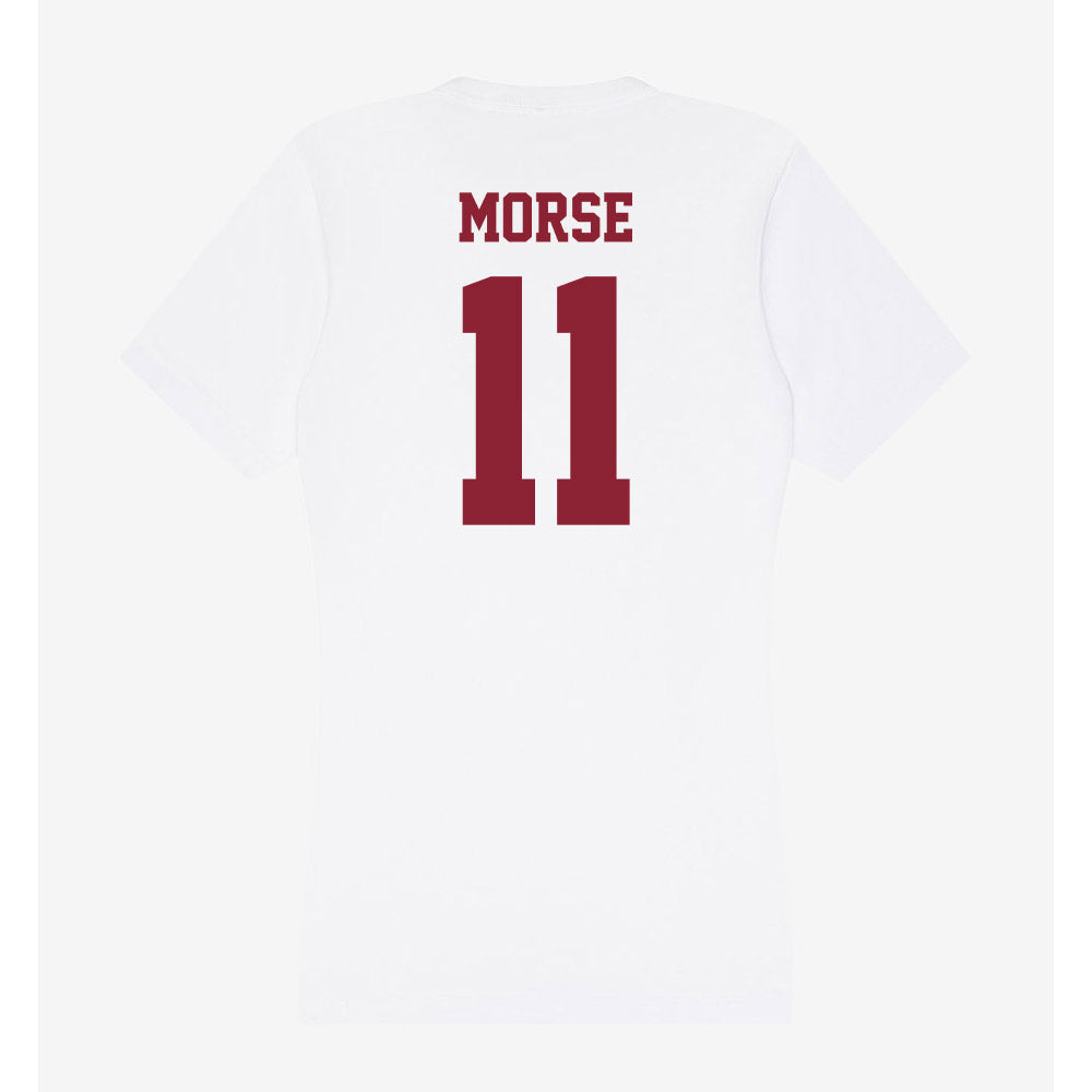UMass - NCAA Men's Lacrosse : Will Morse - Women's V-Neck T-Shirt-1