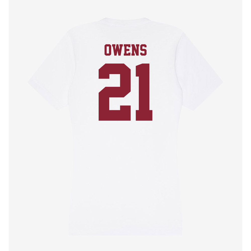 UMass - NCAA Football : Kai Owens - Women's V-Neck T-Shirt-1