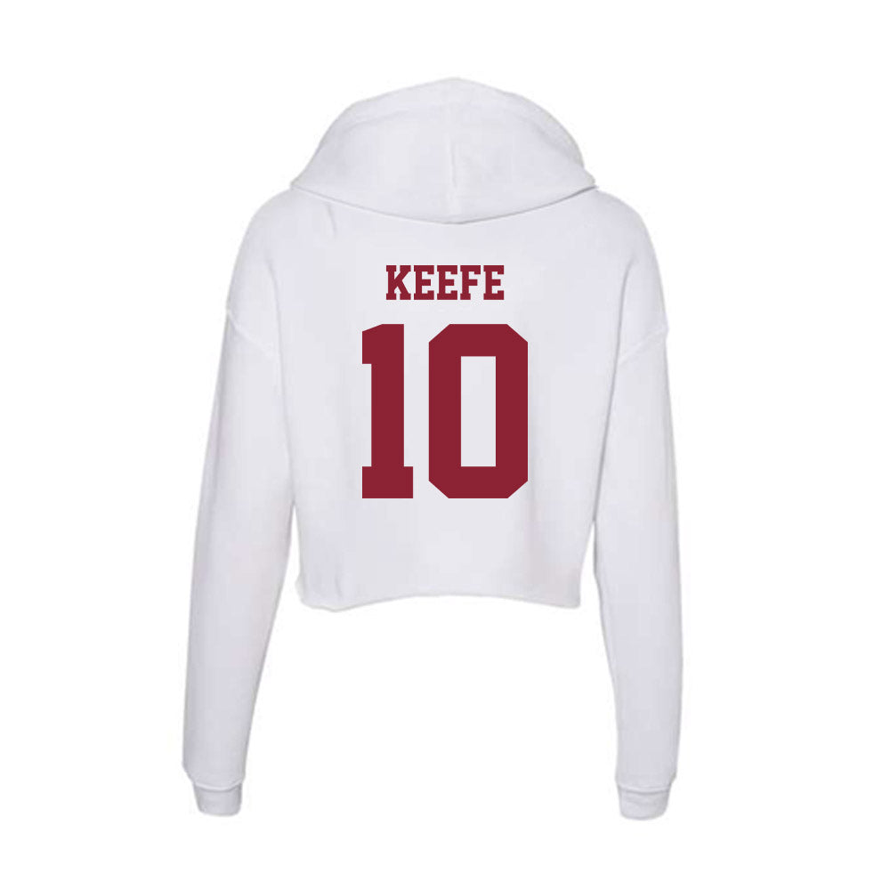 UMass - NCAA Softball : Riain Keefe - Women's Crop Fleece Hoodie-1