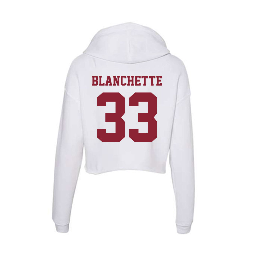 UMass - NCAA Softball : Kelsey Blanchette - Women's Crop Fleece Hoodie-1