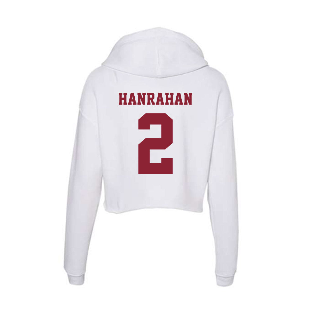 UMass - NCAA Men's Ice Hockey : Coleson Hanrahan - Women's Crop Fleece Hoodie-1