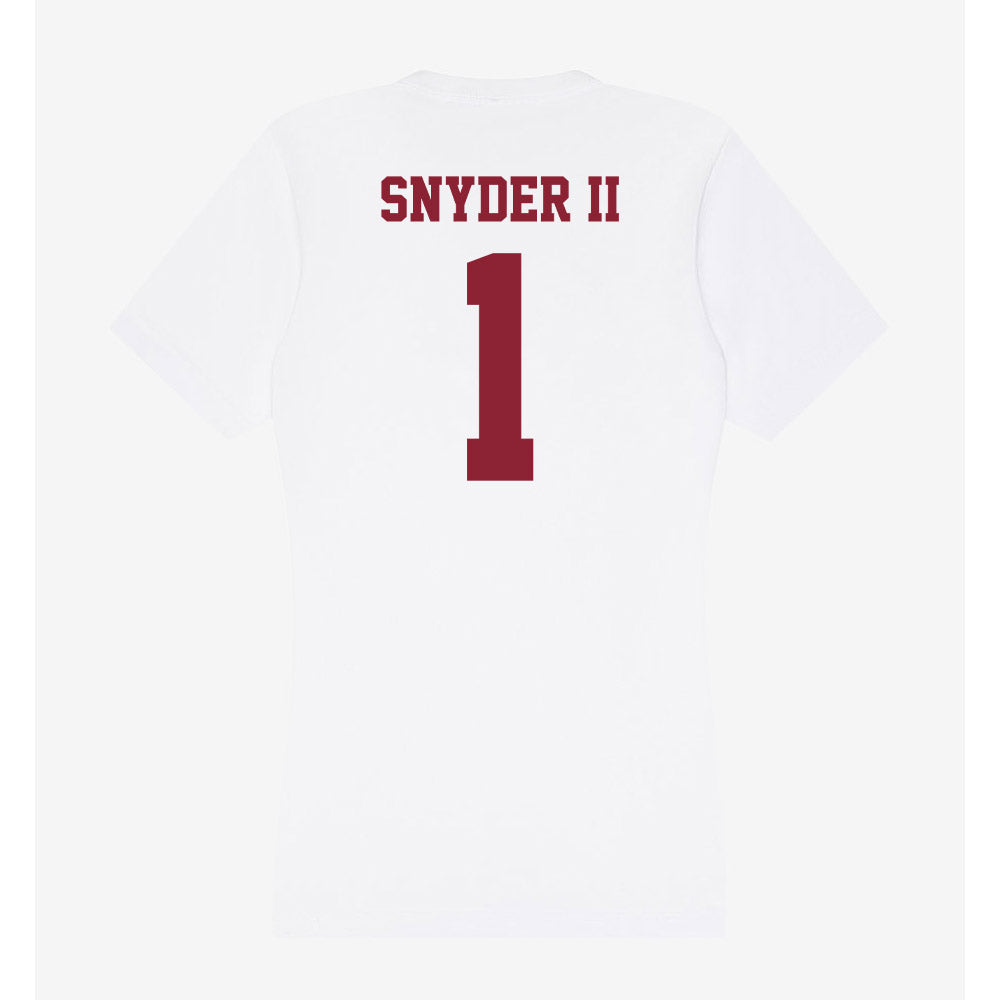 UMass - NCAA Football : Dd Snyder II - Women's V-Neck T-Shirt-1