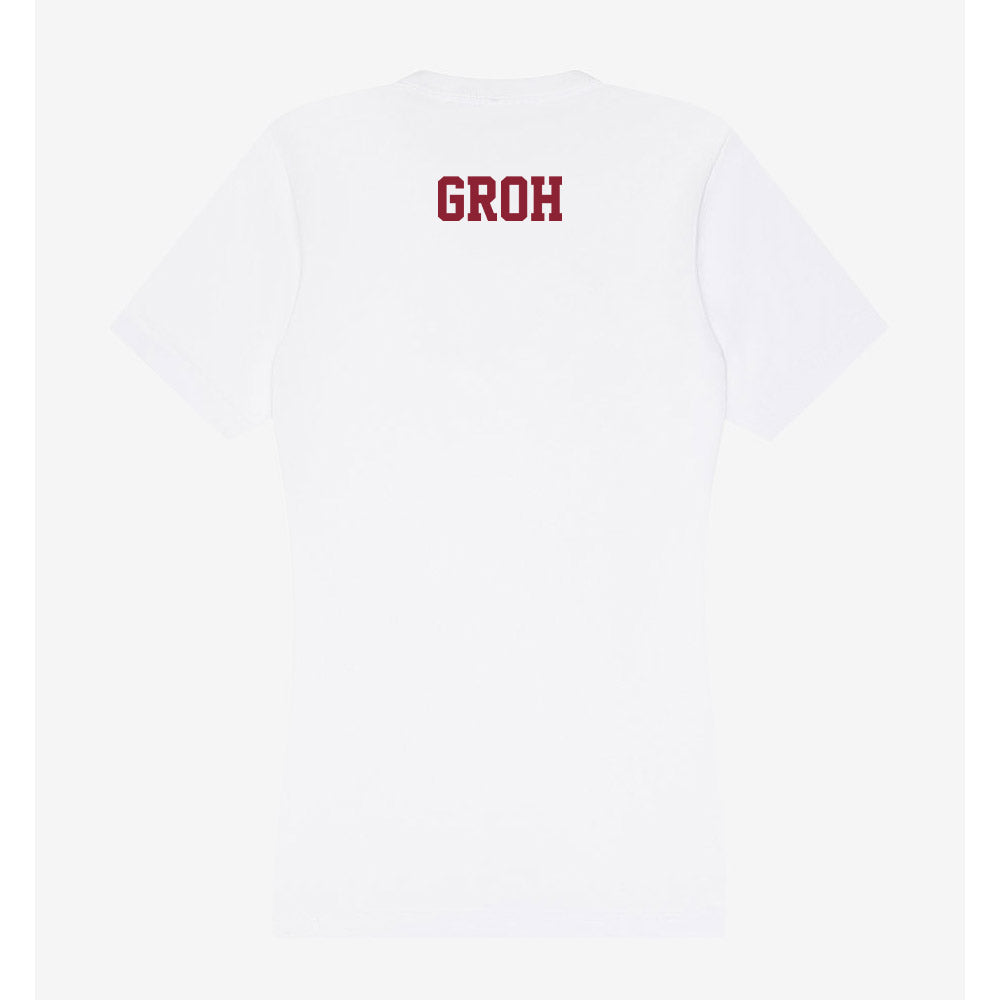 UMass - NCAA Men's Swimming & Diving : Bode Groh - Women's V-Neck T-Shirt-1
