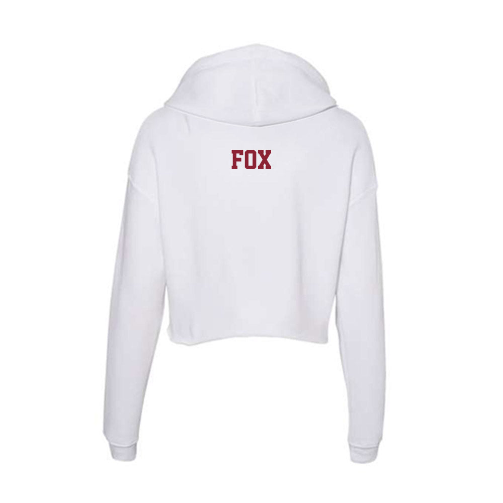 UMass - NCAA Women's Track & Field : Skylar Fox - Women's Crop Fleece Hoodie-1