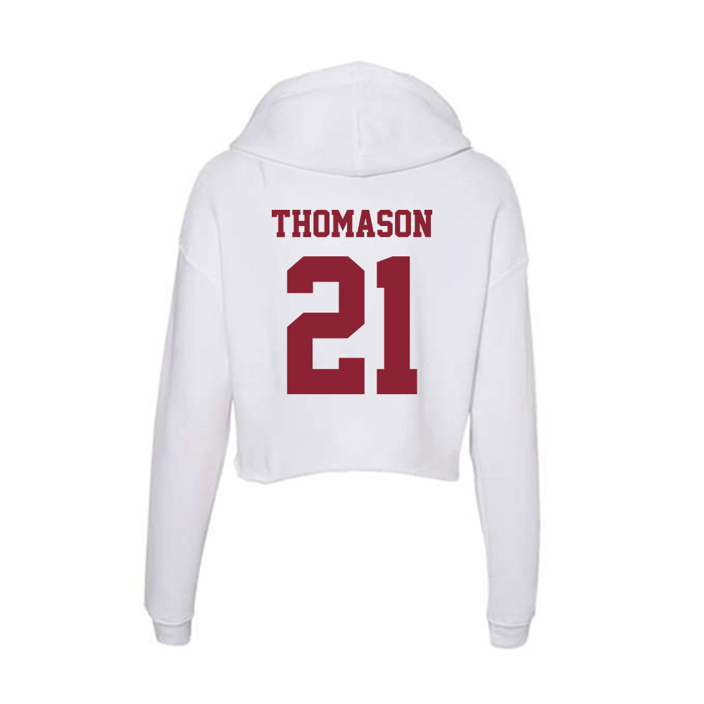 - NCAA Baseball : Ben Thomason - Women's Crop Fleece Hoodie-1