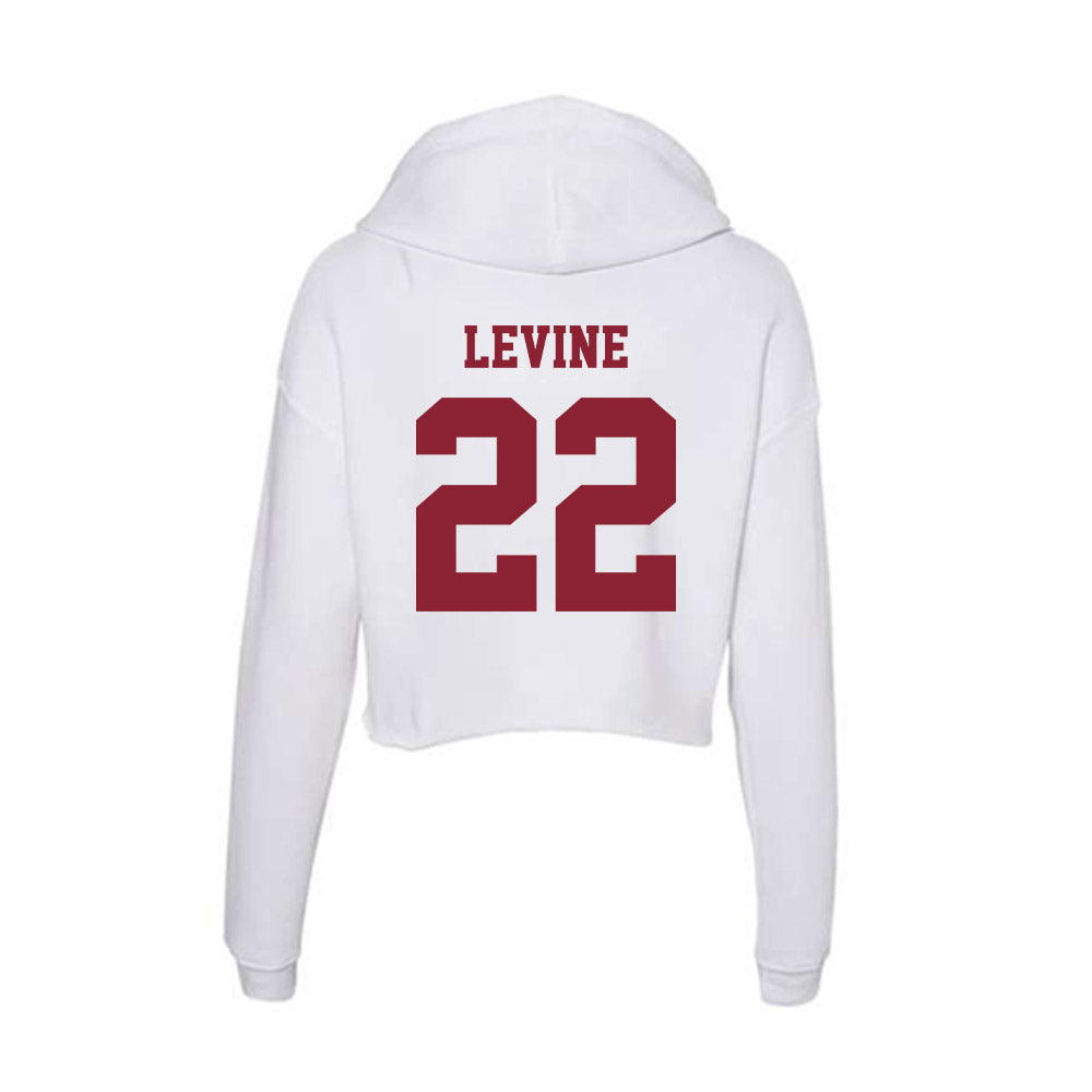 UMass - NCAA Baseball : Jack Levine - Women's Crop Fleece Hoodie-1