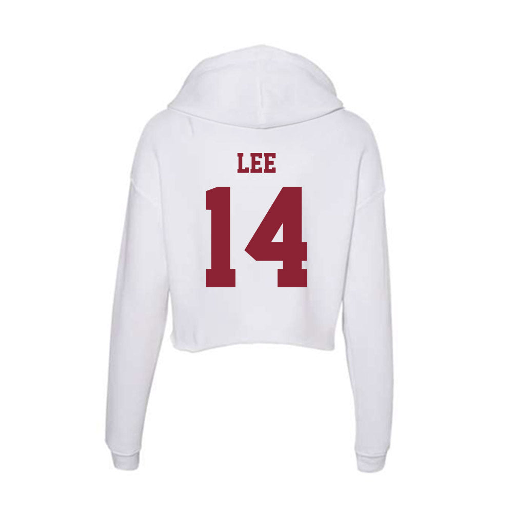 UMass - NCAA Baseball : Lorcan Lee - Women's Crop Fleece Hoodie-1