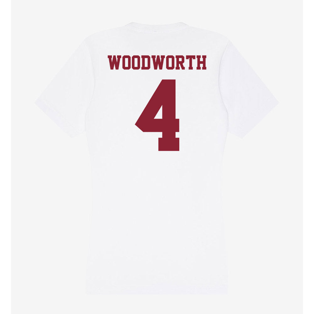 UMass - NCAA Softball : Lily Woodworth - Women's V-Neck T-Shirt-1