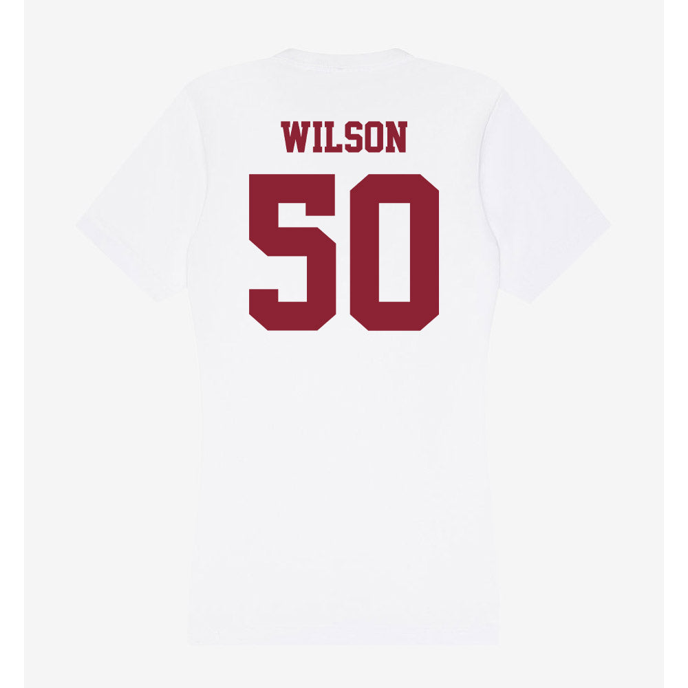 UMass - NCAA Football : Gavin Wilson - Women's V-Neck T-Shirt-1