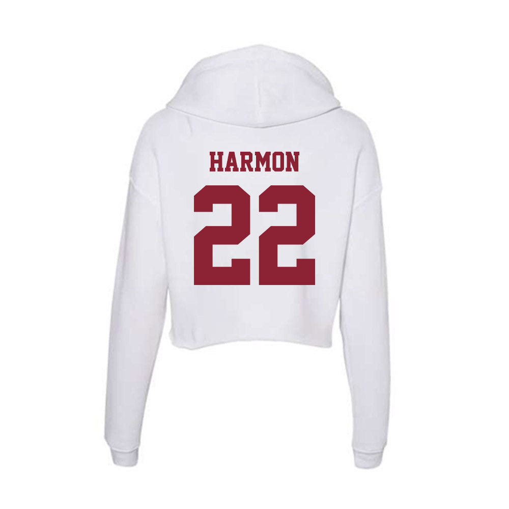 UMass - NCAA Football : Jahmad Harmon - Women's Crop Fleece Hoodie-1