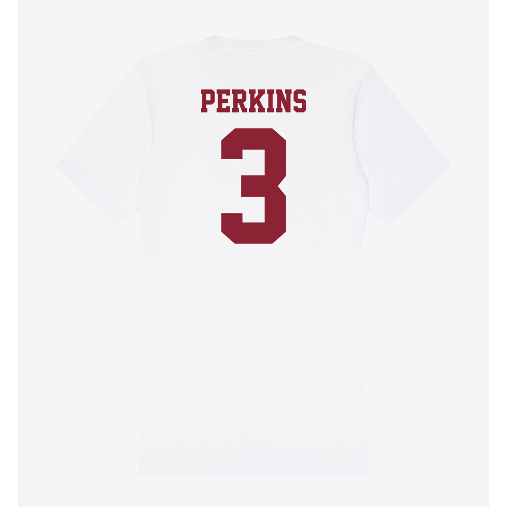 UMass - NCAA Women's Basketball : Aiyanna Perkins - Women's V-Neck T-Shirt-1
