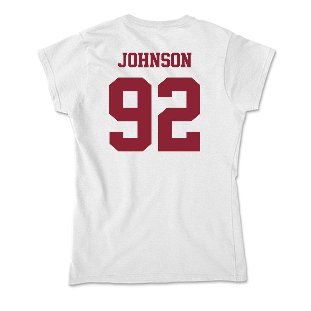 UMass - NCAA Football : Romando Johnson - Soft Style Women’s T-Shirt-1