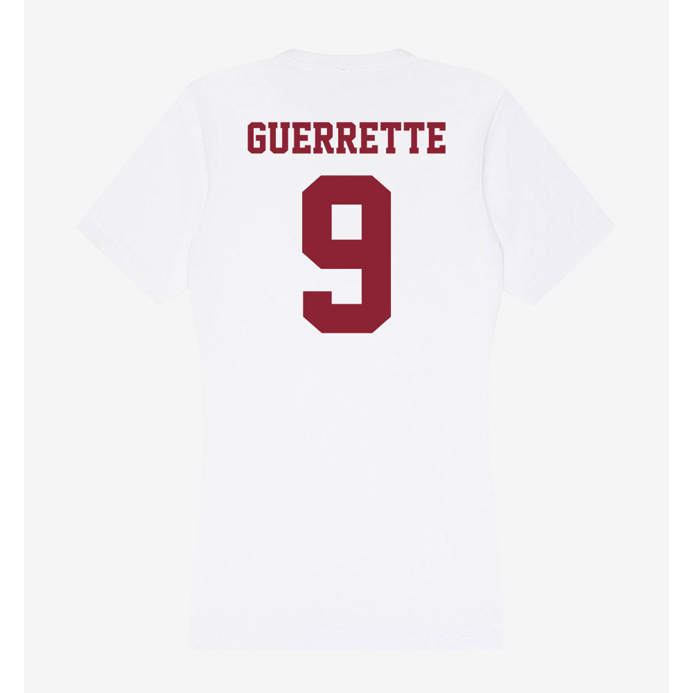 UMass - NCAA Men's Lacrosse : Joe Guerrette - Women's V-Neck T-Shirt-1