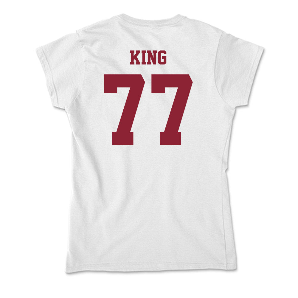 UMass - NCAA Football : Jaxon King - Soft Style Women’s T-Shirt-1