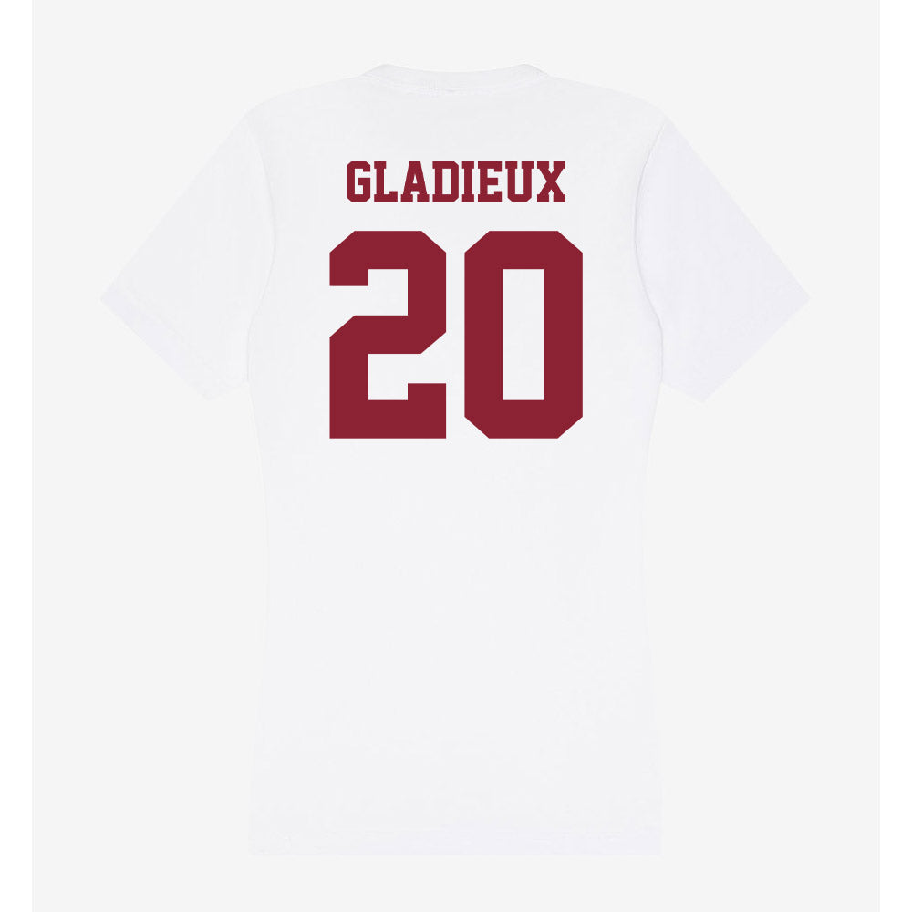 UMass - NCAA Women's Basketball : Tessa Gladieux - Women's V-Neck T-Shirt-1