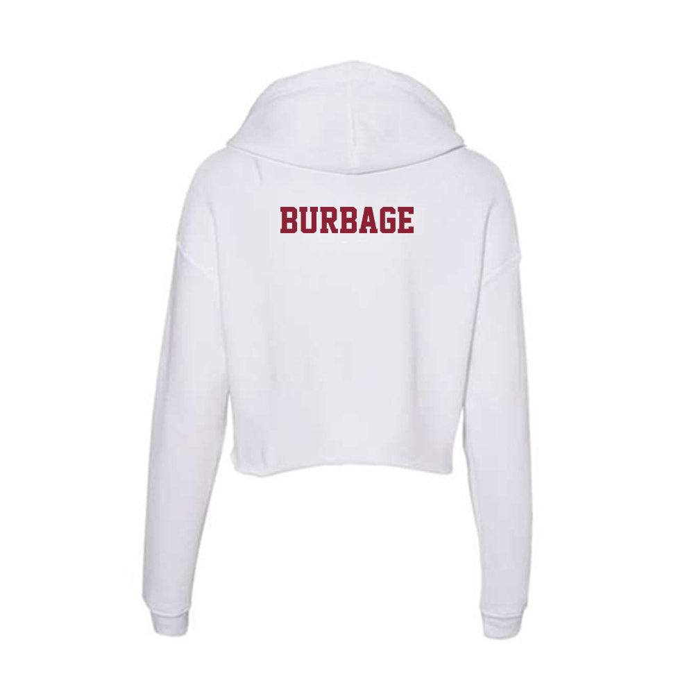 - NCAA Women's Swimming & Diving : Lindsay Burbage - Women's Crop Fleece Hoodie-1