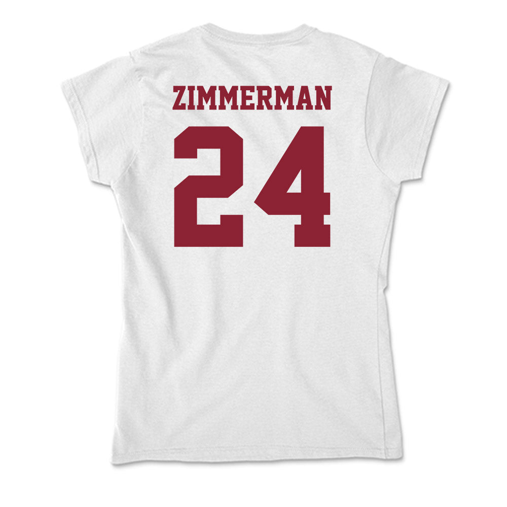 UMass - NCAA Men's Ice Hockey : Elias Zimmerman - Soft Style Women’s T-Shirt-1