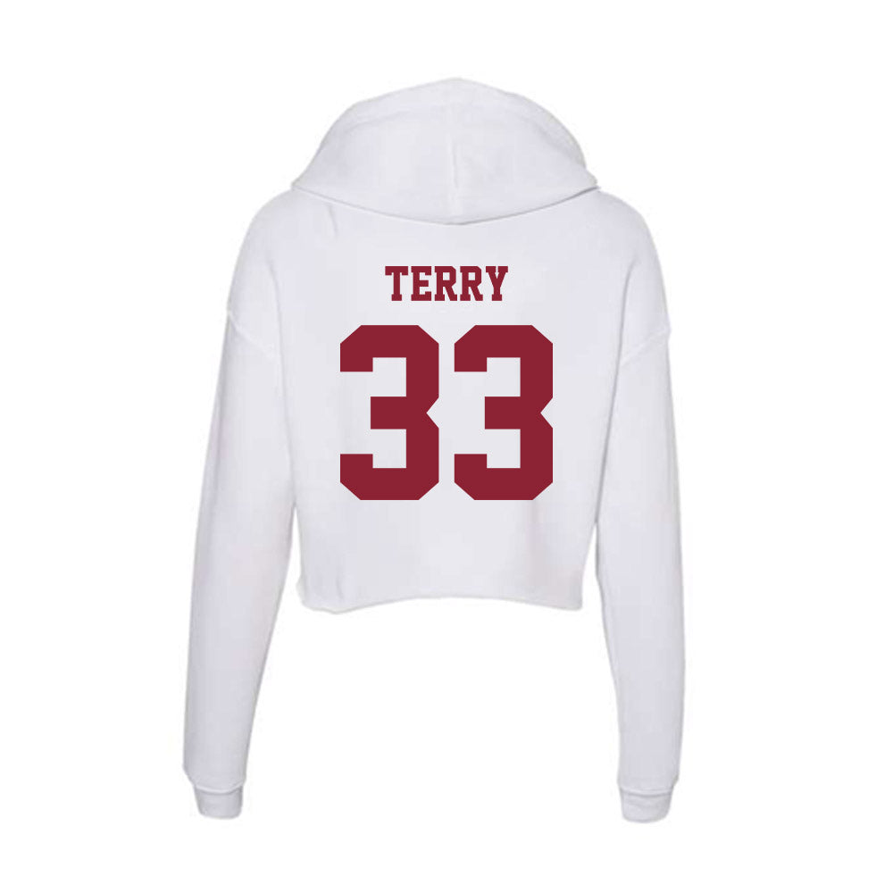 UMass - NCAA Women's Soccer : Lexi Terry - Women's Crop Fleece Hoodie-1