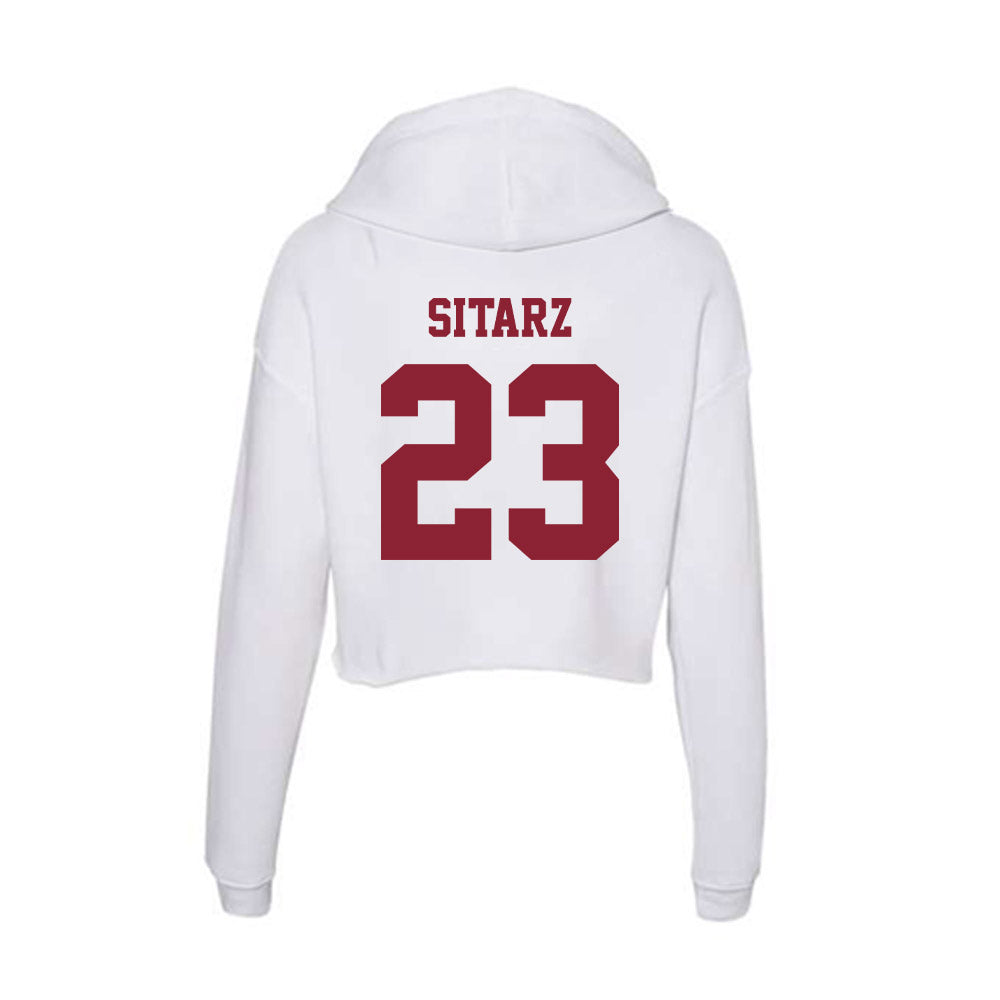 UMass - NCAA Baseball : Gavin Sitarz - Women's Crop Fleece Hoodie-1