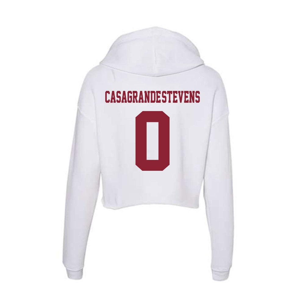 UMass - NCAA Women's Soccer : Ella Casagrande-Stevens - Women's Crop Fleece Hoodie-1