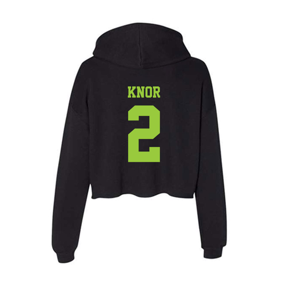 USF - NCAA Women's Lacrosse : Ansley Knor - Women's Crop Fleece Hoodie-1