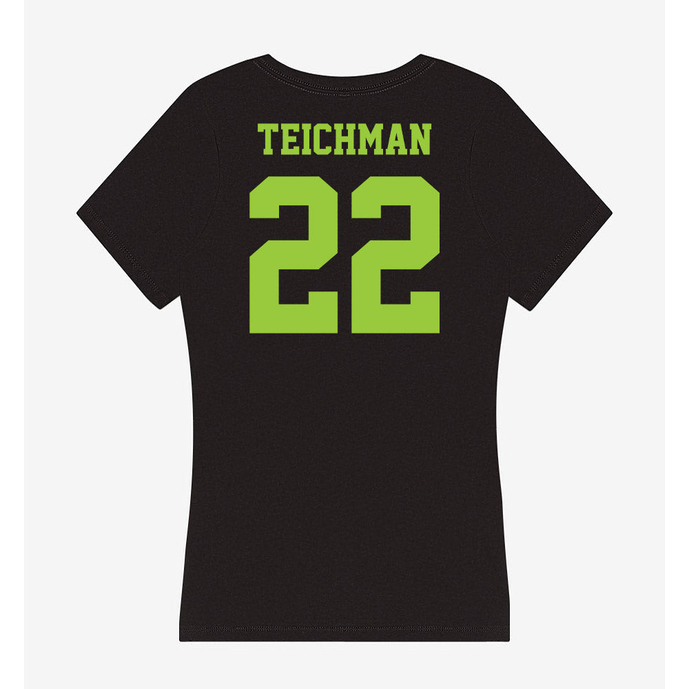 USF - NCAA Women's Basketball : Lee Teichman - Women's V-Neck T-Shirt-1