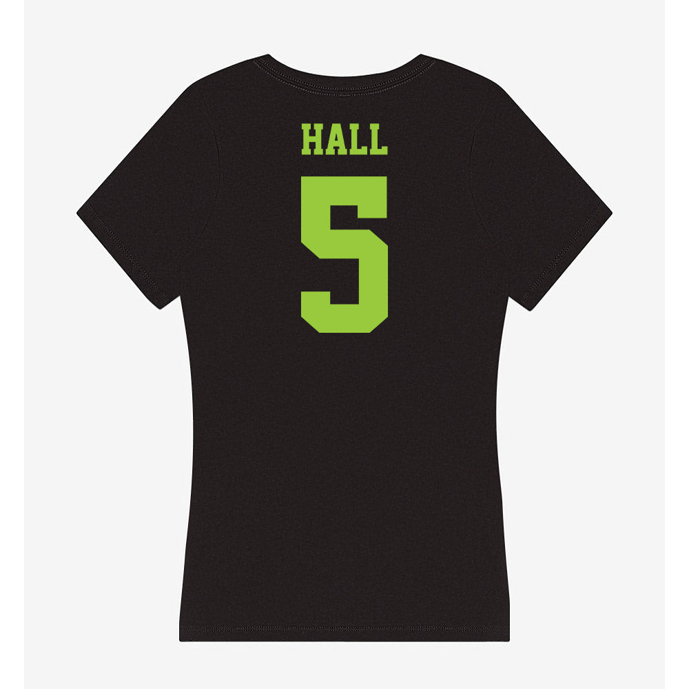 USF - NCAA Women's Basketball : Brooklyn Hall - Women's V-Neck T-Shirt-1