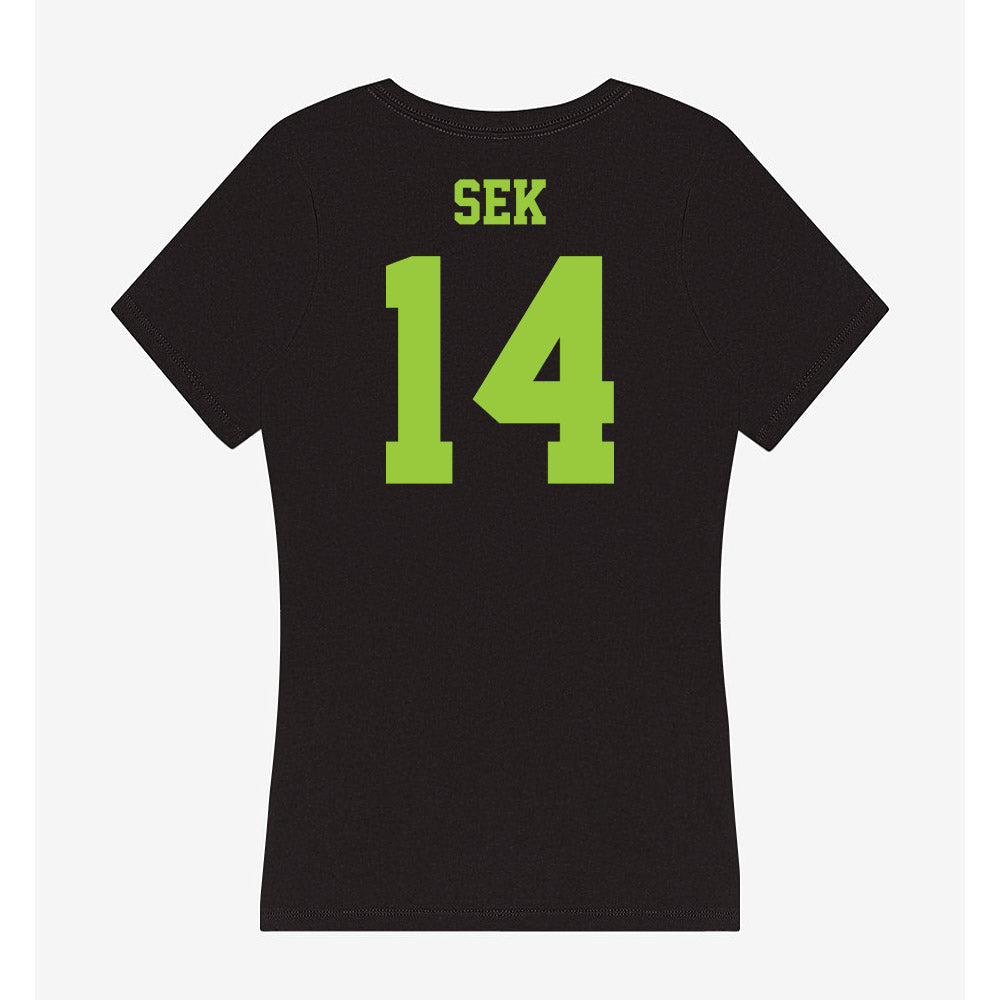 USF - NCAA Beach Volleyball : Josephine Sek - Women's V-Neck T-Shirt-1