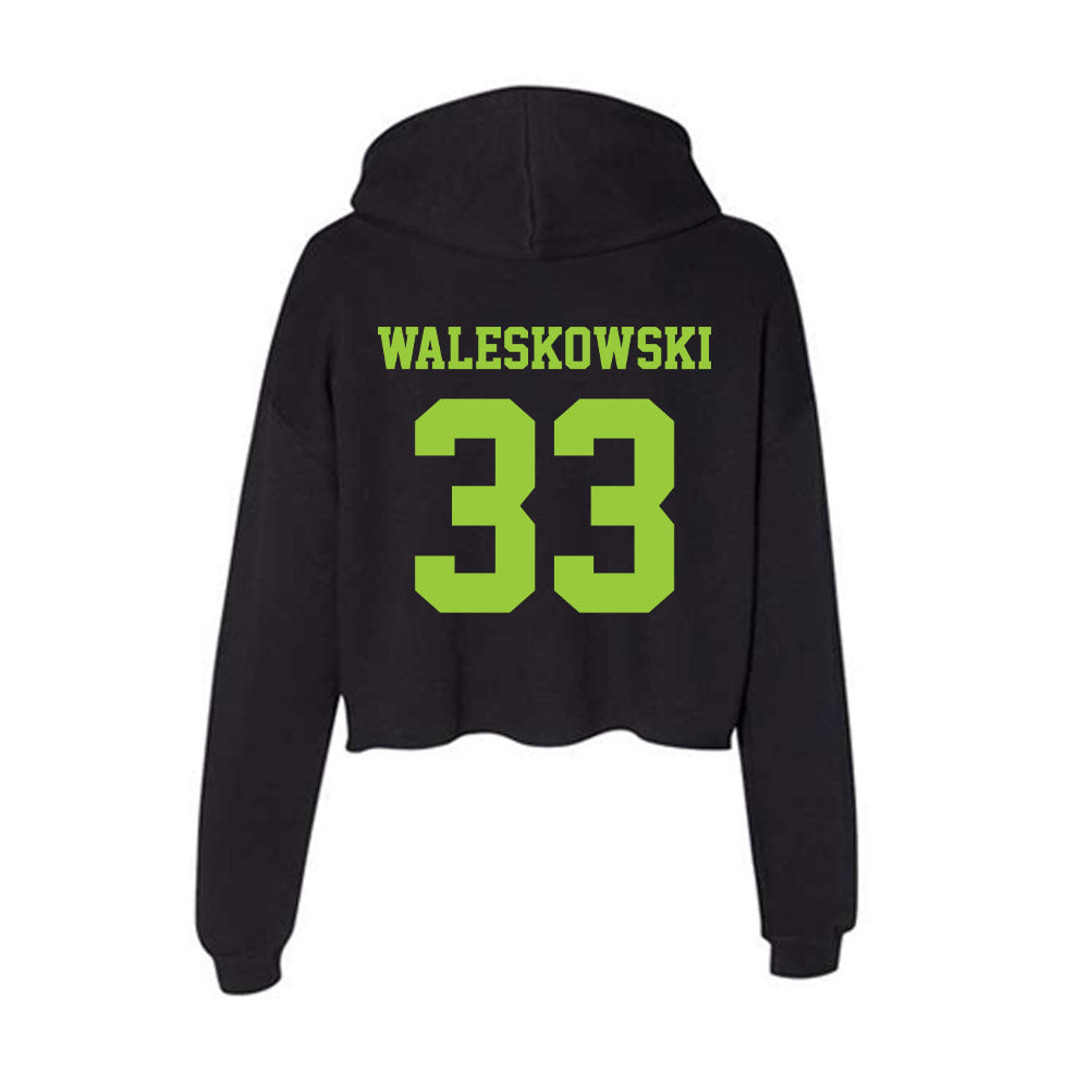 USF - NCAA Men's Basketball : Donovan Waleskowski - Classic Shersey Women's Crop Fleece Hooded Sweatshirt-1